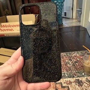 NWOT Poppy MagSafe Black Glitter Case for iPhone 14 Pro Max